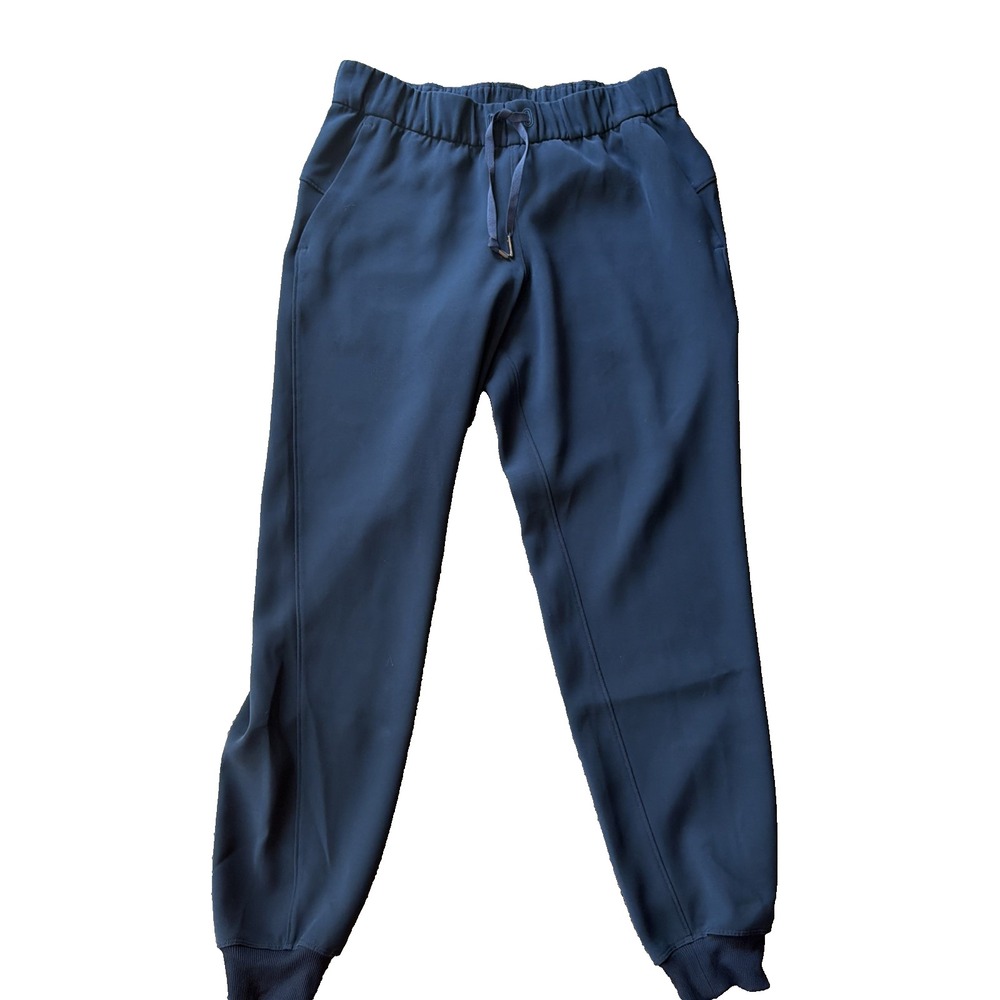 Lululemon Women's On The Fly Jogger Pant Size 6 Blue Athleisure Drawstring EUC
